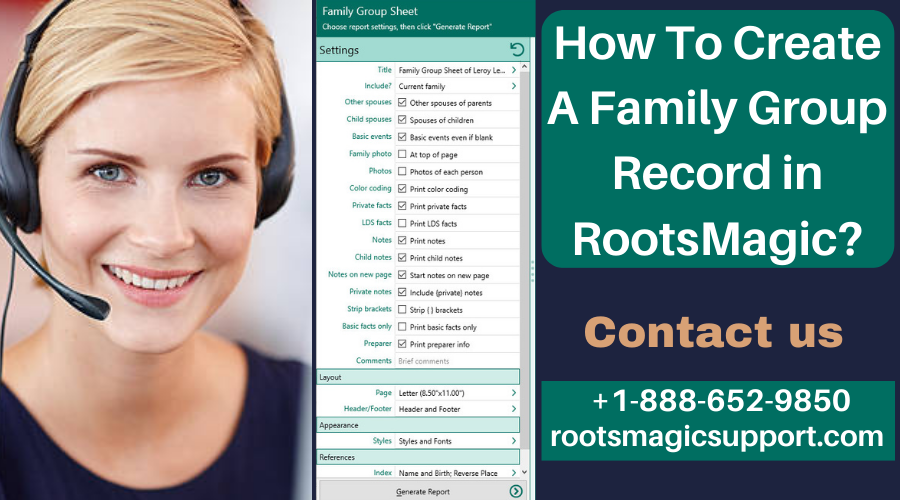 Create A Family Group Record in RootsMagic