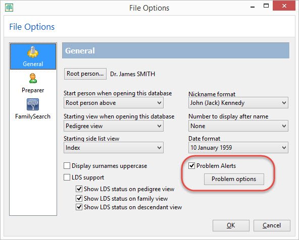 file options
