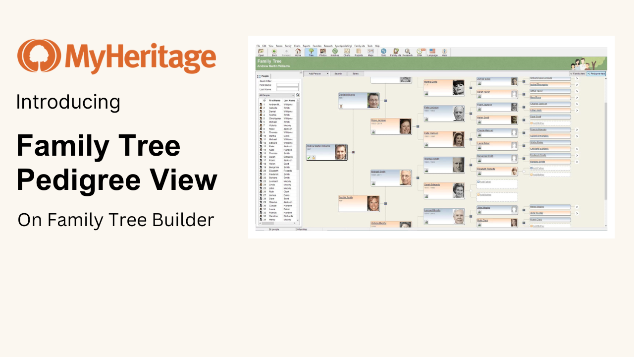MyHeritage Family Tree Builder